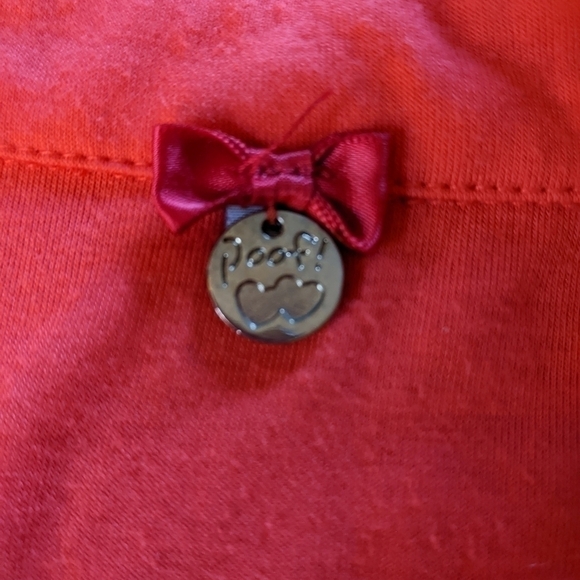 𝅺POOF Knot Tie Hem Tank Top Small Coral - Picture 3 of 4